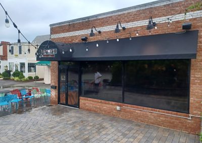 restaurant front, cleaned by DJ power washing,