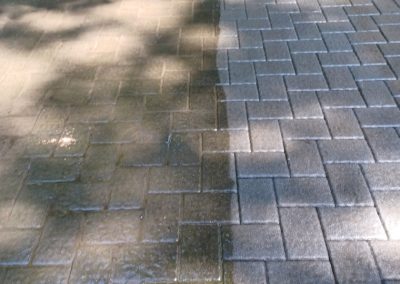 residential home, before and after clean exterior driveway, form our gallery