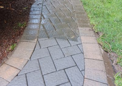 residential home, before and after clean exterior walkway, form our gallery